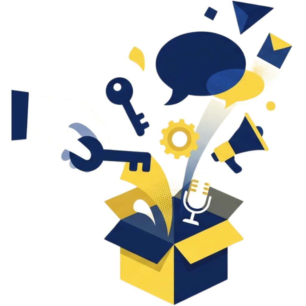 Illustration de la parole par les outils